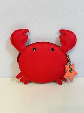Kate Spade Make a Splash Crabby Zipper Coin Purse EUC